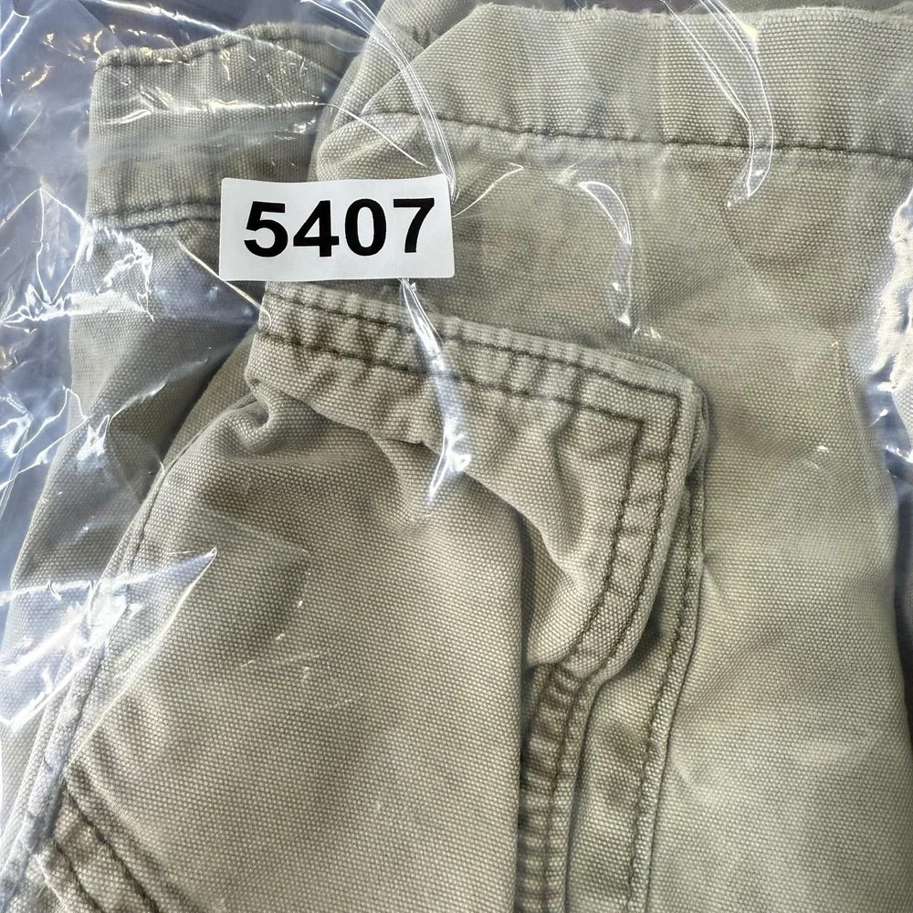 Carhartt Cargo Shorts Mens 36 Beige Relaxed Fit Canvas Workwear Utility Pockets